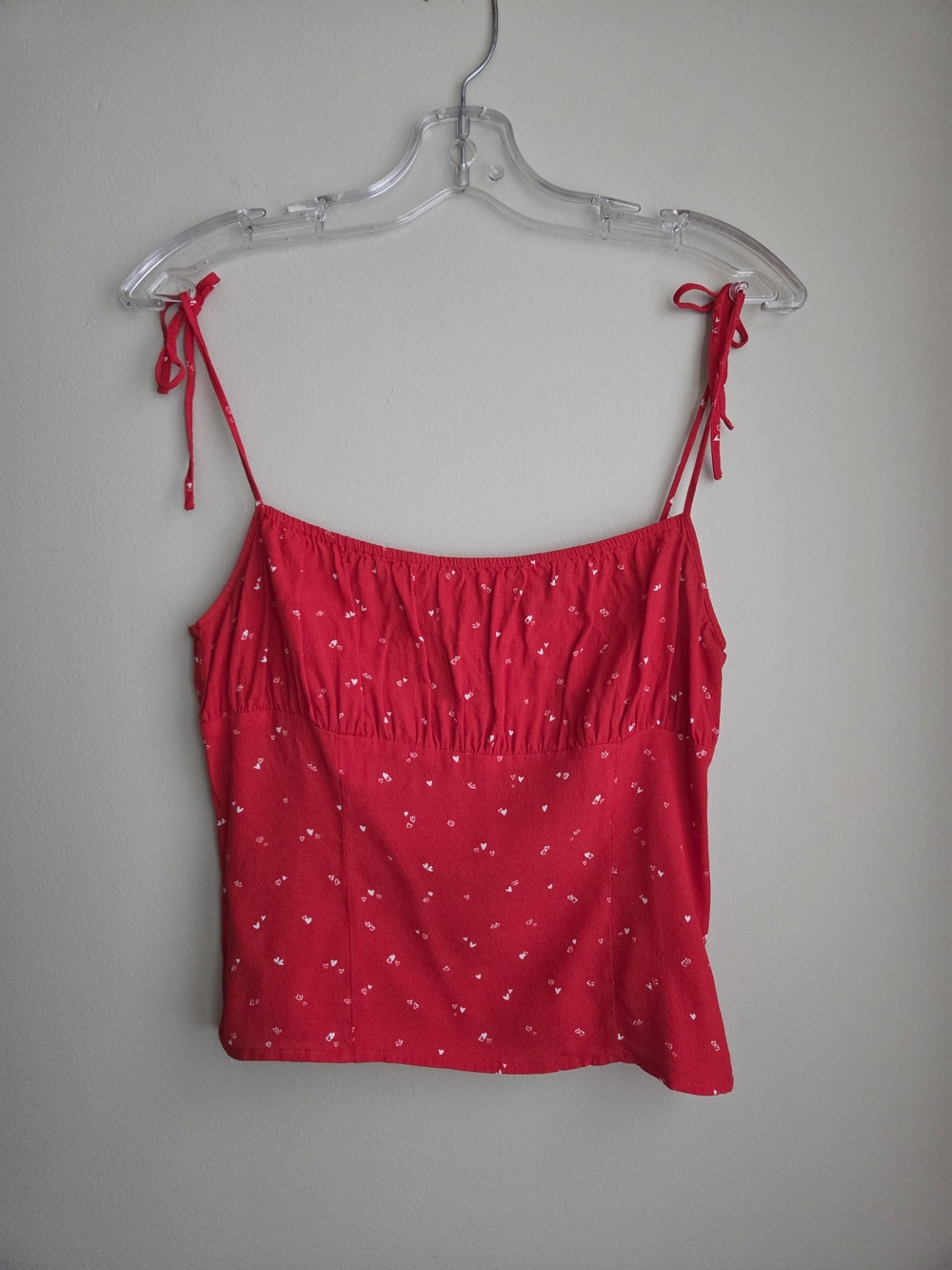 Sunday Best Tie-Strap Ruched Bust Tank Top Cami Sz 6